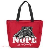 Funny Miniature Schnauzer Dog Gift Schnauzer Nope Breed Gift Tote Bag thumb 0