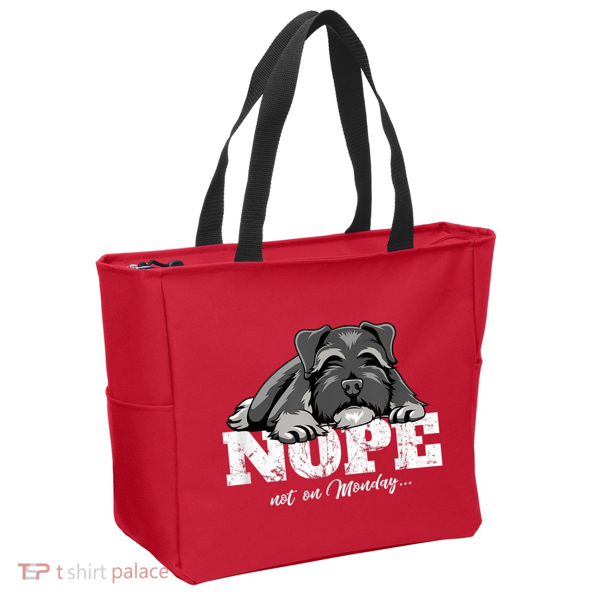 Funny Miniature Schnauzer Dog Gift Schnauzer Nope Breed Gift Tote Bag