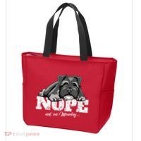Funny Miniature Schnauzer Dog Gift Schnauzer Nope Breed Gift Tote Bag thumb 3