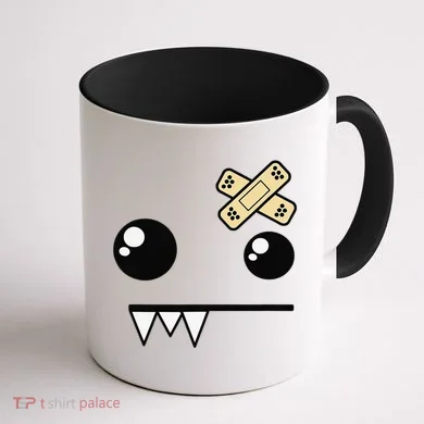 Funny Monster Scene Emo Design Gift Coffee Mug back