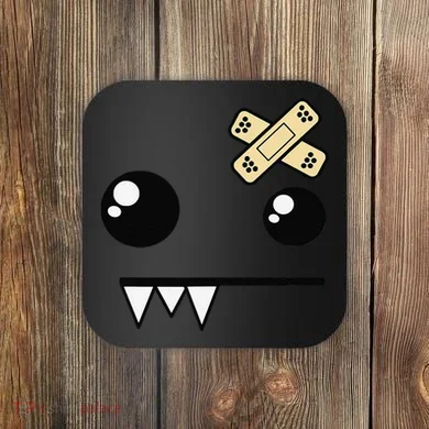 Funny Monster Scene Emo Design Gift Coaster