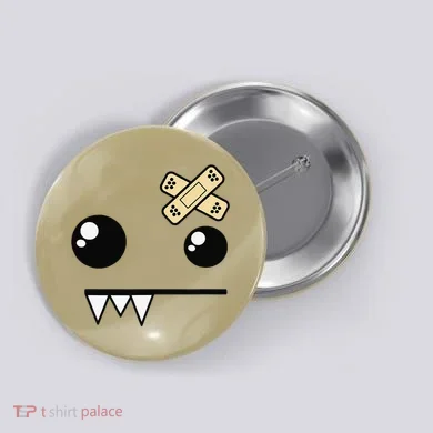 Funny Monster Scene Emo Design Gift Button