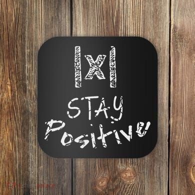 Funny Math Stay Positive Absolute Value Mathematics Algebra Coaster