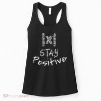 Funny Math Stay Positive Absolute Value Mathematics Algebra Women's Tank Top thumb 0
