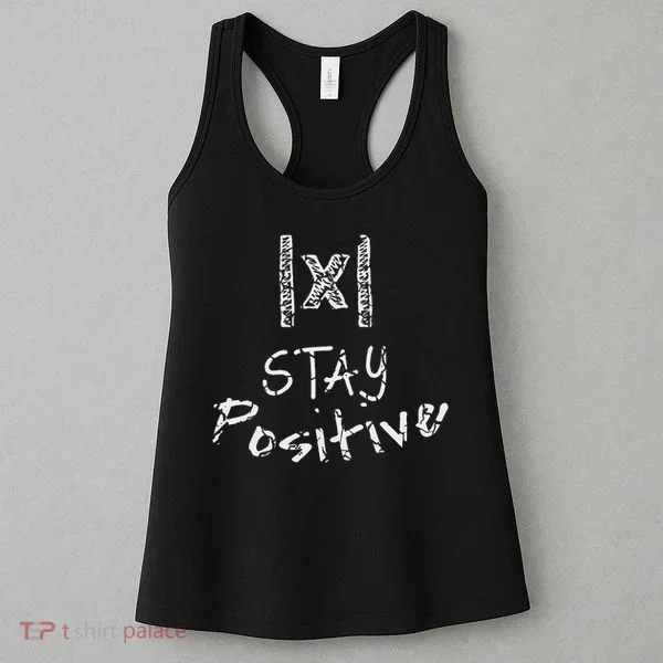 Funny Math Stay Positive Absolute Value Mathematics Algebra Women's Tank Top