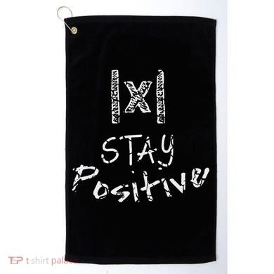 Funny Math Stay Positive Absolute Value Mathematics Algebra Golf Towel