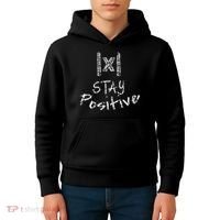 Funny Math Stay Positive Absolute Value Mathematics Algebra Kids Hoodie thumb 4