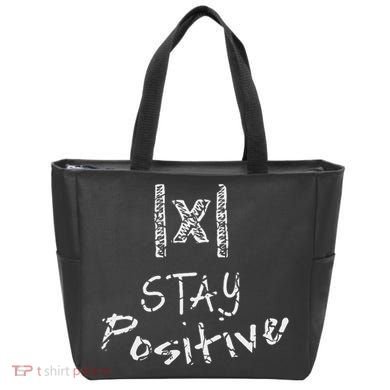 Funny Math Stay Positive Absolute Value Mathematics Algebra Tote Bag