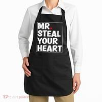 Funny Mr Steal Your Heart Valentines Day Apron thumb 2