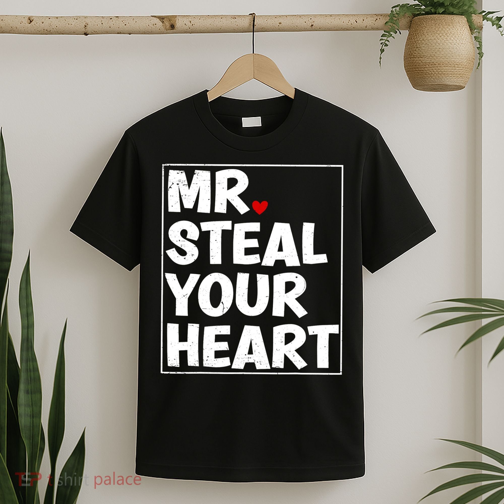 Funny Mr Steal Your Heart Valentines Day T-Shirt