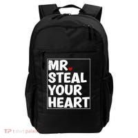 Funny Mr Steal Your Heart Valentines Day Backpack thumb 0