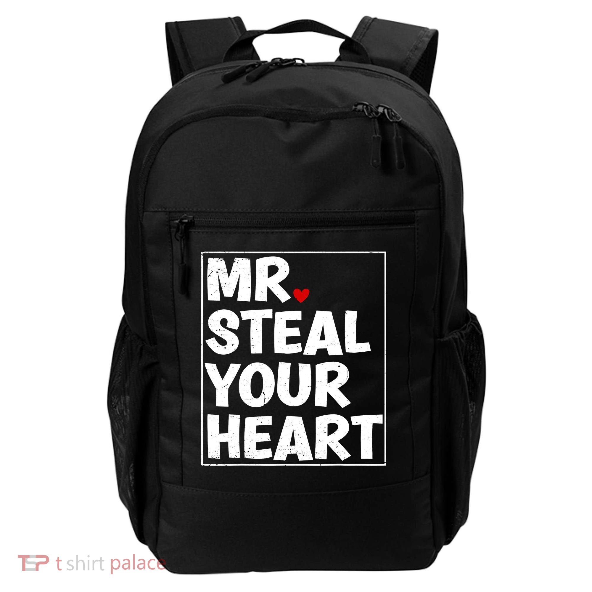 Funny Mr Steal Your Heart Valentines Day Backpack
