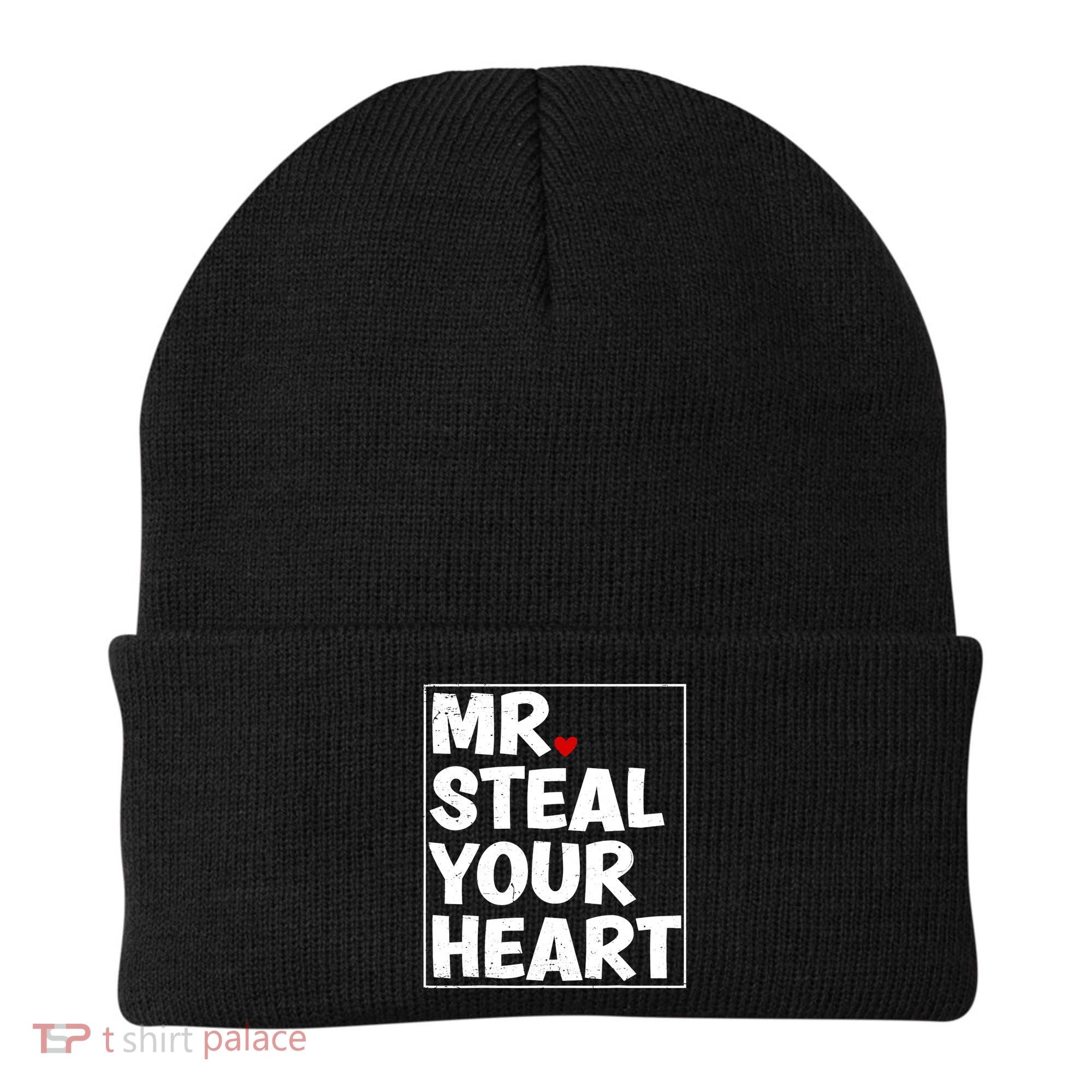 Funny Mr Steal Your Heart Valentines Day Beanie
