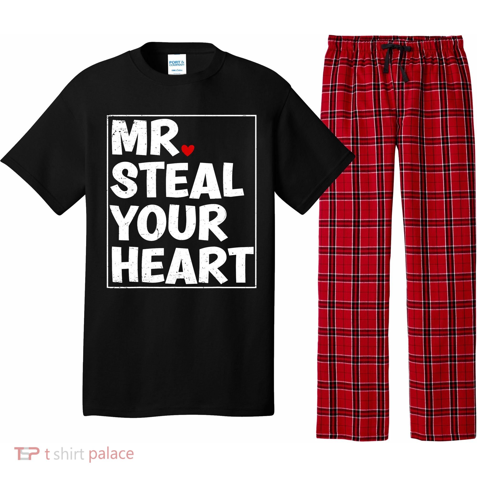 Funny Mr Steal Your Heart Valentines Day Pajama Set
