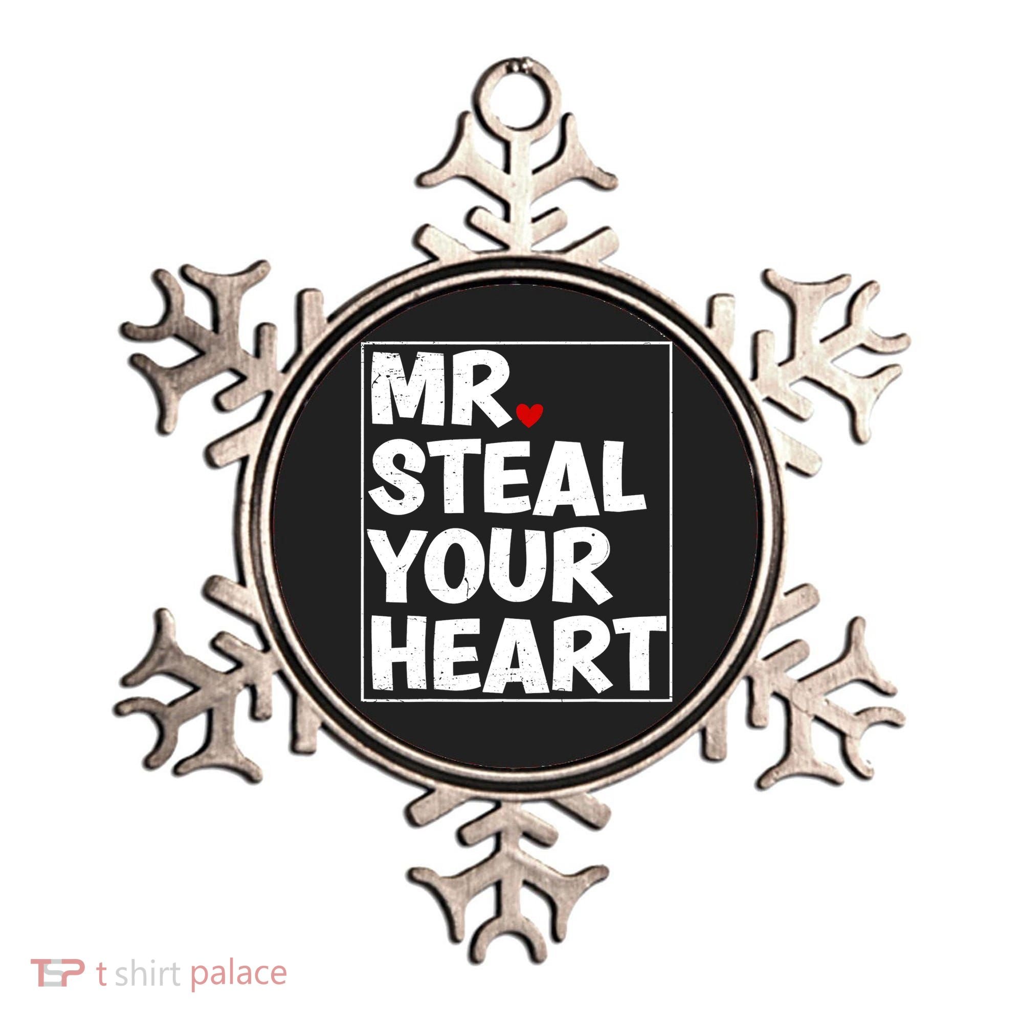 Funny Mr Steal Your Heart Valentines Day Ornament