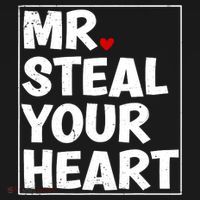 Funny Mr Steal Your Heart Valentines Day Ornament thumb 1