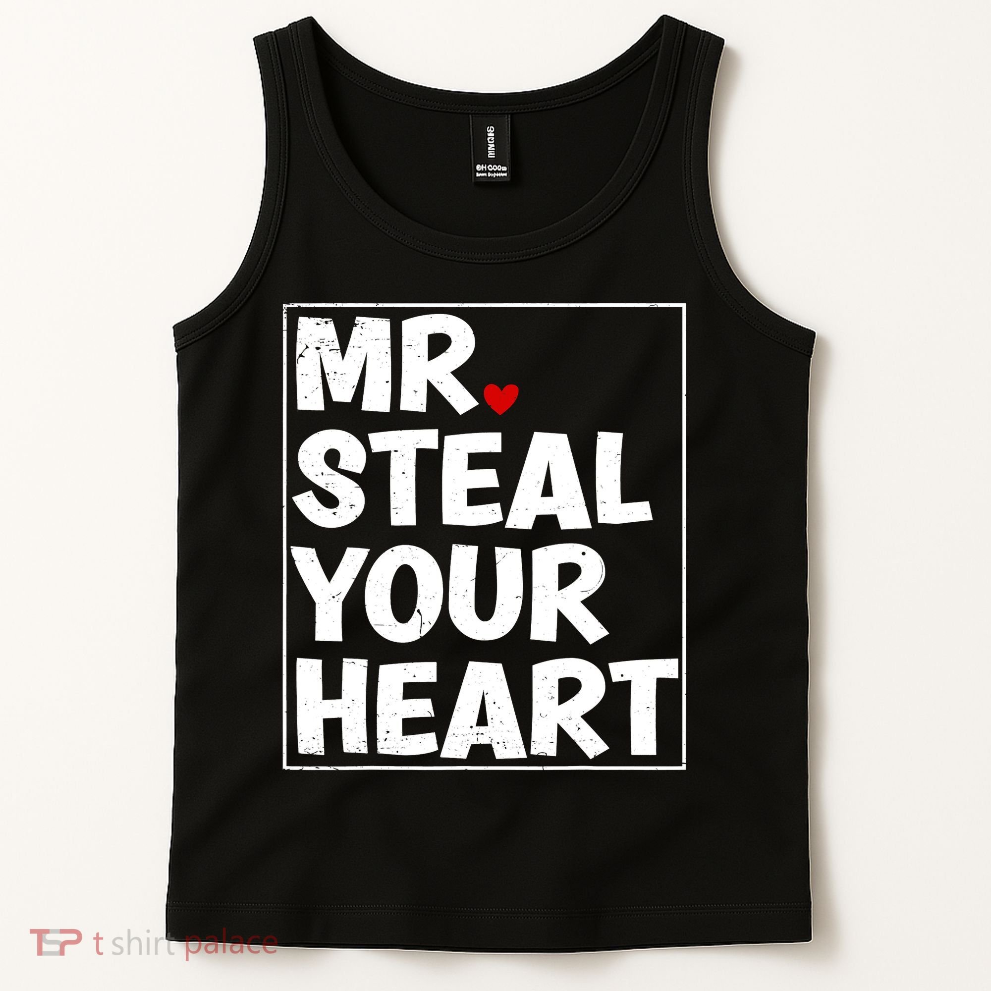 Funny Mr Steal Your Heart Valentines Day Tank Top