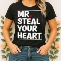 Funny Mr Steal Your Heart Valentines Day Women's T-Shirt thumb 2