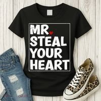 Funny Mr Steal Your Heart Valentines Day Women's T-Shirt thumb 3