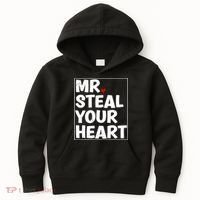 Funny Mr Steal Your Heart Valentines Day Kids Hoodie thumb 0