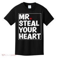 Funny Mr Steal Your Heart Valentines Day Kids T-Shirt thumb 0