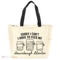 Funny Mama Sorry I CanT I Have To Feed My Sourdough Starter Tote Bag thumb 0
