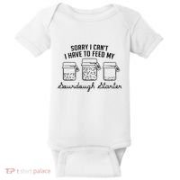 Funny Mama Sorry I CanT I Have To Feed My Sourdough Starter Baby Bodysuit thumb 0