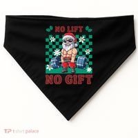 Funny Muscle Santa Lifting Christmas Ugly Christmas Gift USA-Made Doggie Bandana thumb 0