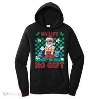 Funny Muscle Santa Lifting Christmas Ugly Christmas Gift Women's Hoodie thumb 0