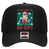 Funny Muscle Santa Lifting Christmas Ugly Christmas Gift Hat thumb 0