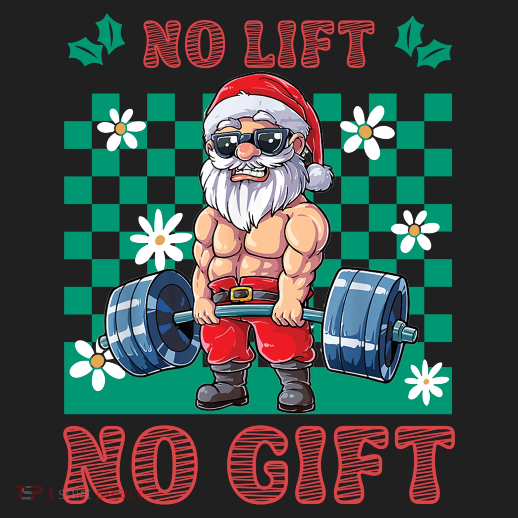 Funny Muscle Santa Lifting Christmas Ugly Christmas Gift Hat