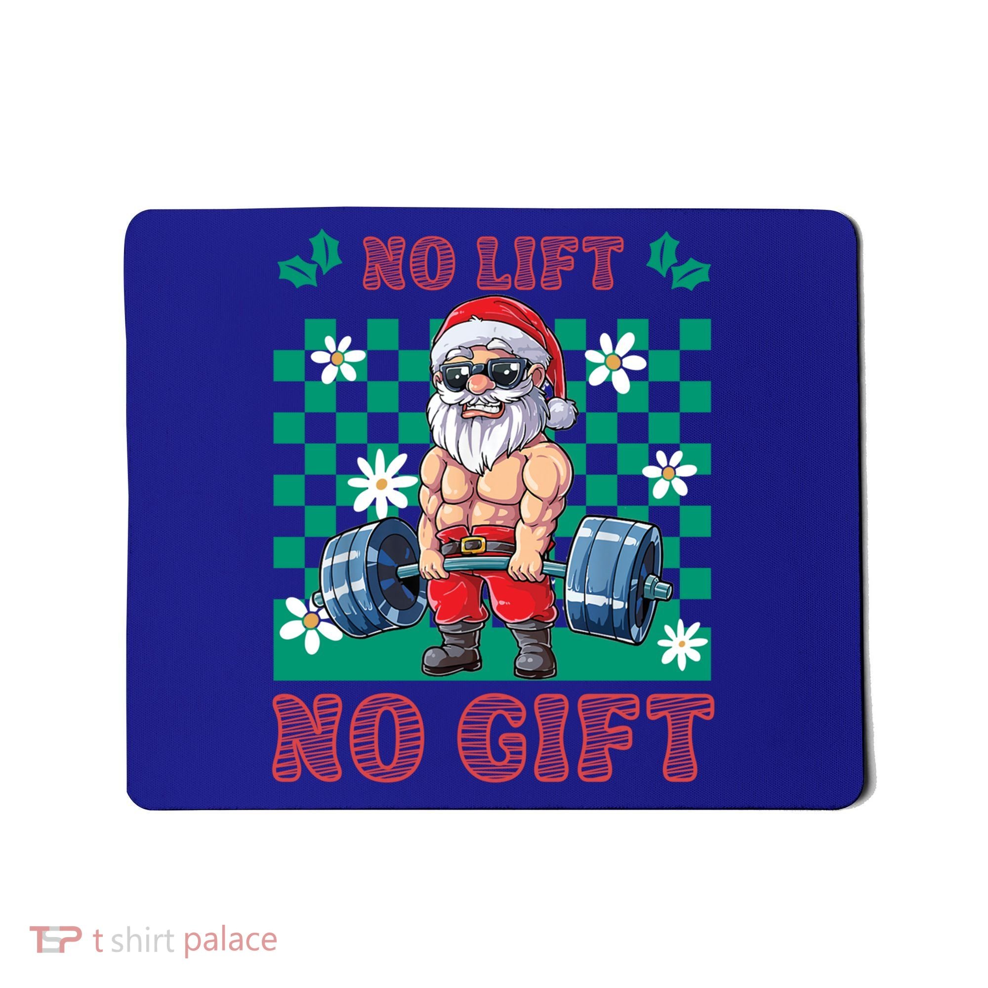 Funny Muscle Santa Lifting Christmas Ugly Christmas Gift Mousepad