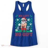 Funny Muscle Santa Lifting Christmas Ugly Christmas Gift Women's Tank Top thumb 0