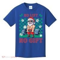 Funny Muscle Santa Lifting Christmas Ugly Christmas Gift Kids T-Shirt thumb 0