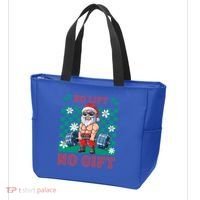 Funny Muscle Santa Lifting Christmas Ugly Christmas Gift Tote Bag thumb 3