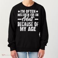 Funny Mistaken Sarcastic Saying Women's Sweatshirt thumb 0