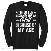 Funny Mistaken Sarcastic Saying Sweatshirt thumb 0