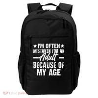 Funny Mistaken Sarcastic Saying Backpack thumb 0