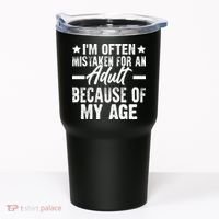 Funny Mistaken Sarcastic Saying Tumbler thumb 0
