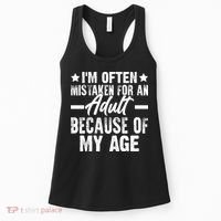 Funny Mistaken Sarcastic Saying Women's Tank Top thumb 0
