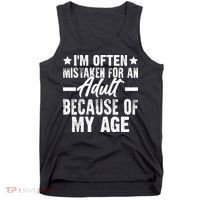 Funny Mistaken Sarcastic Saying Tank Top thumb 0