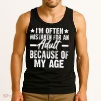 Funny Mistaken Sarcastic Saying Tank Top thumb 3