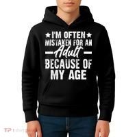 Funny Mistaken Sarcastic Saying Kids Hoodie thumb 4