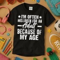 Funny Mistaken Sarcastic Saying Kids T-Shirt thumb 3