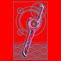 Futuristic Monado Sword Santa Hat thumb 1