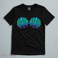 funny Mermaid Sea Shell Bra Costume T-Shirt thumb 5