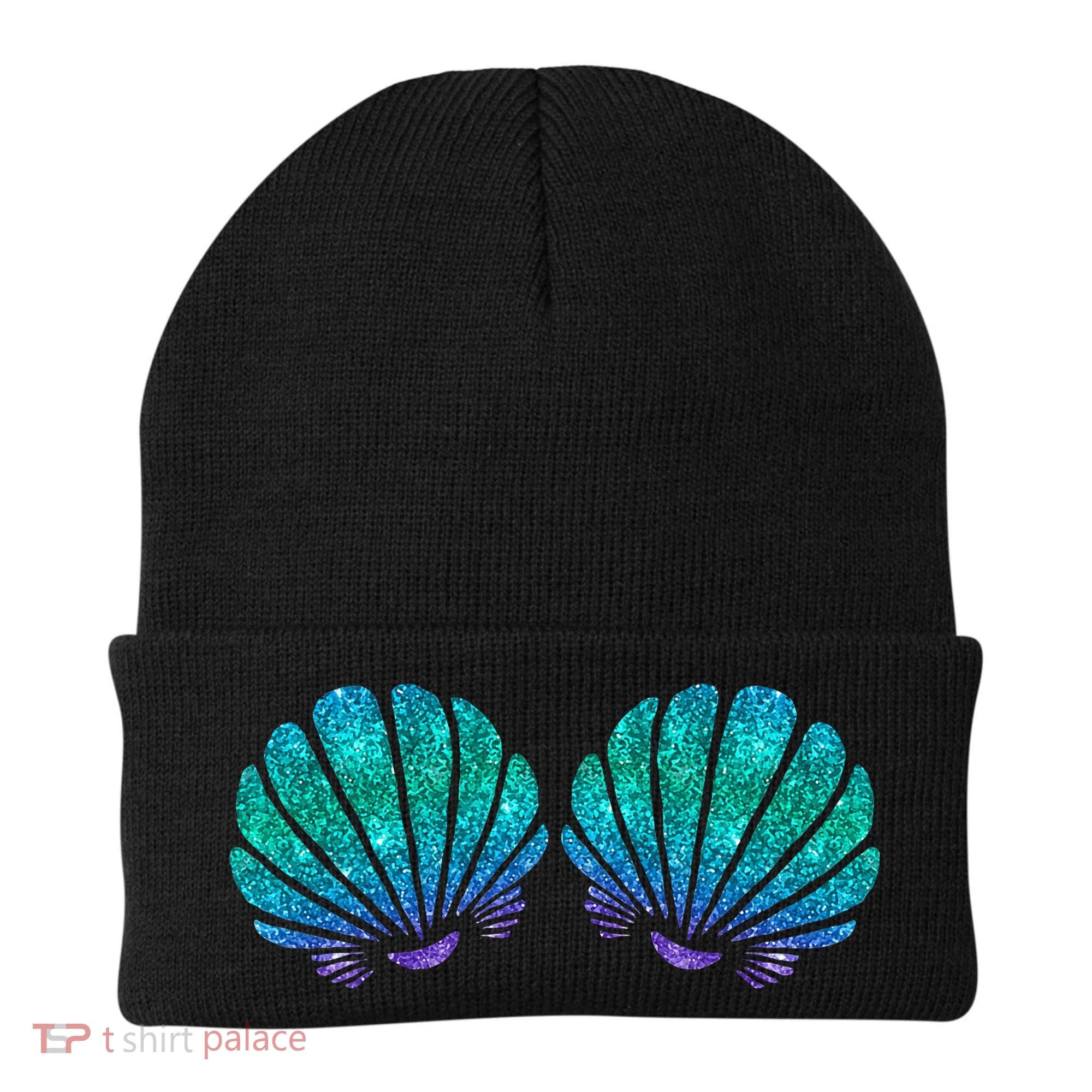 funny Mermaid Sea Shell Bra Costume Beanie
