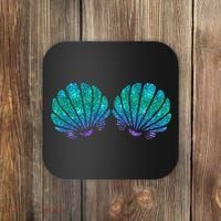 funny Mermaid Sea Shell Bra Costume Coaster thumb 0