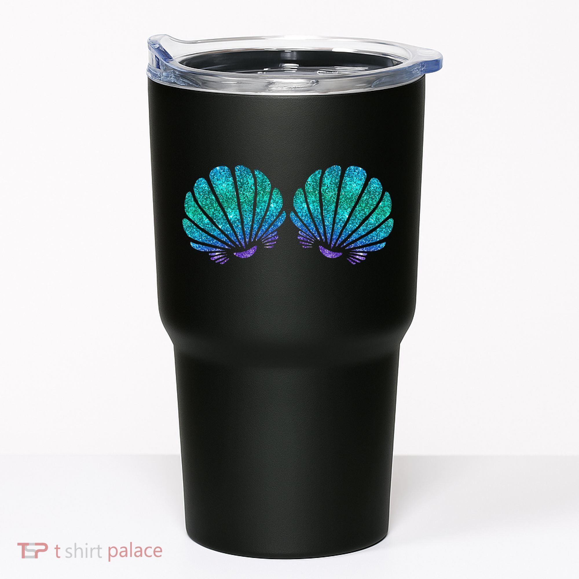 funny Mermaid Sea Shell Bra Costume Tumbler