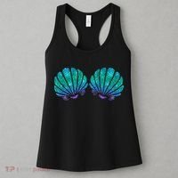 funny Mermaid Sea Shell Bra Costume Women's Tank Top thumb 3